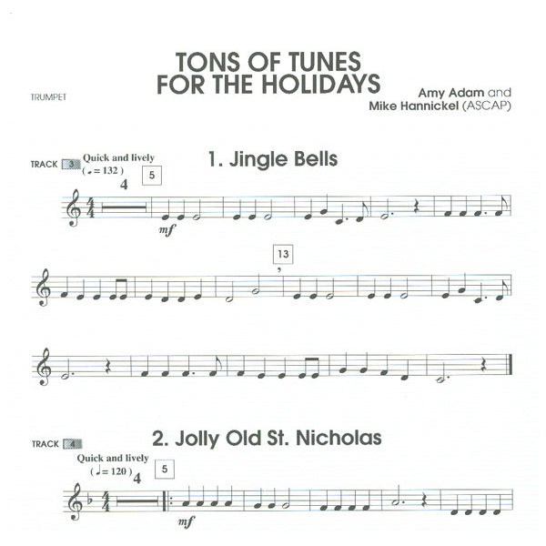 Tons of Tunes for the Holidays trompet