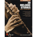 30 Melodic Studies for Clarinet van Paula Crasborn-Mooren