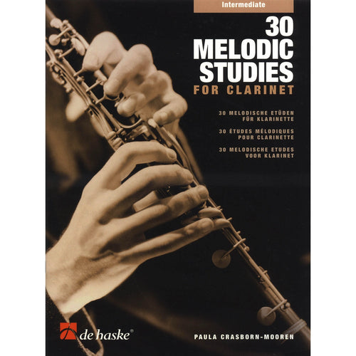 30 Melodic Studies for Clarinet van Paula Crasborn-Mooren