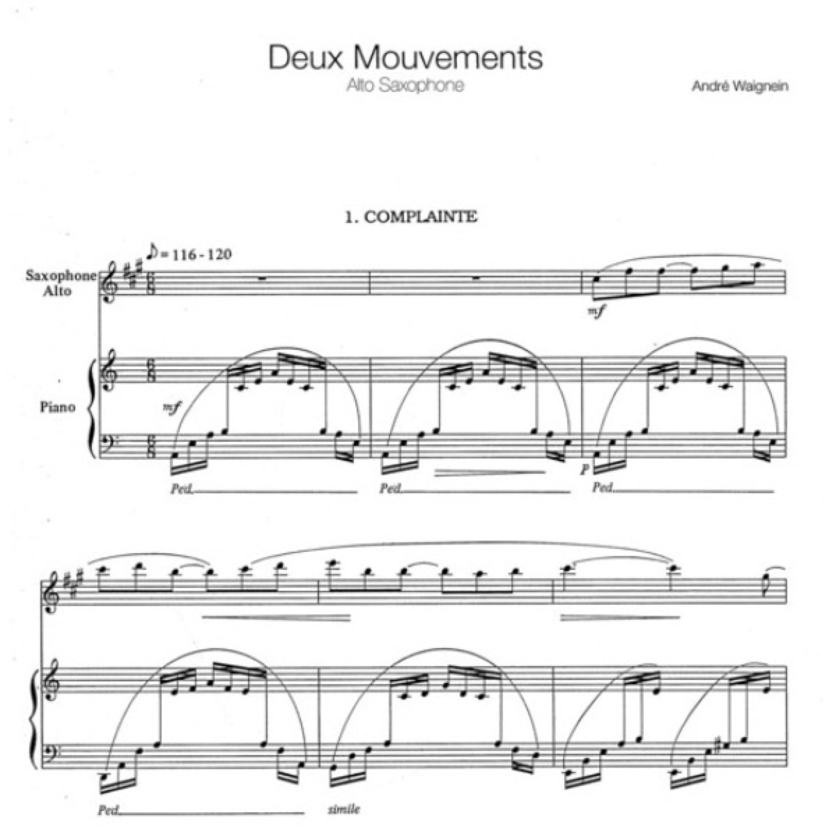 Deux Mouvements altsax