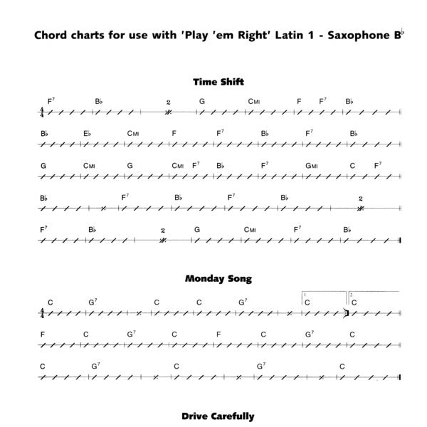 Play 'em Right! Latin 1 saxofoon
