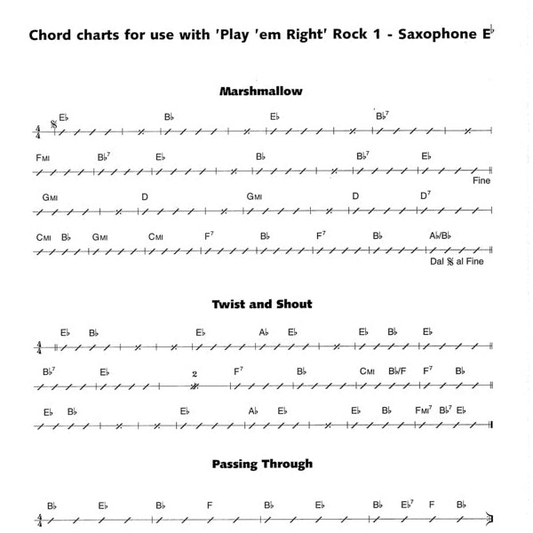 Play 'em Right! Rock 1 saxofoon