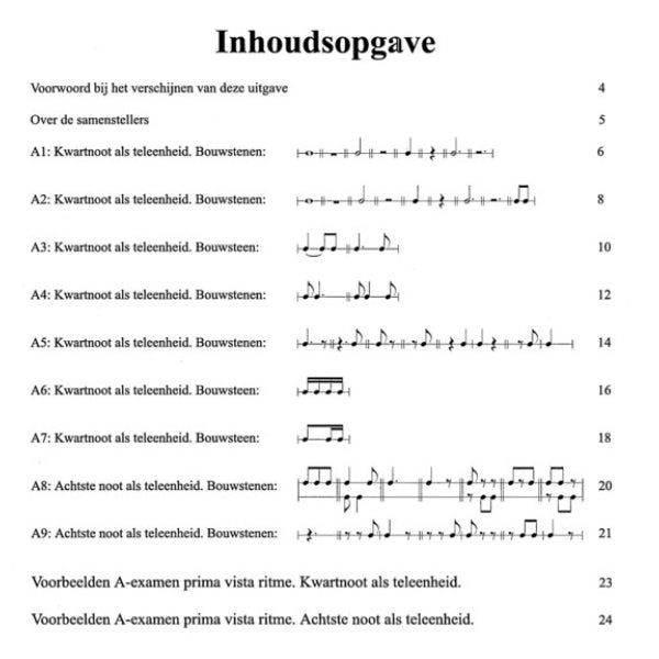 Prima Vista Ritme Examen A