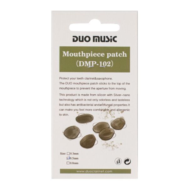 Duo DMP-102 mondstuk plakkers 6 stuks (0.3 mm)