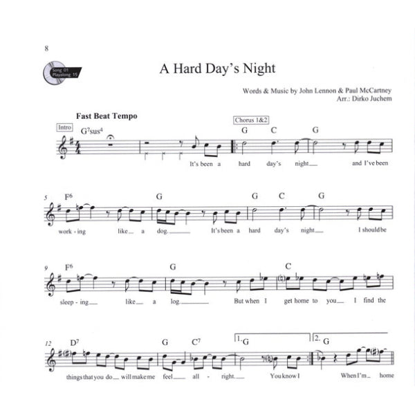 Beatles Classics tenorsax & piano