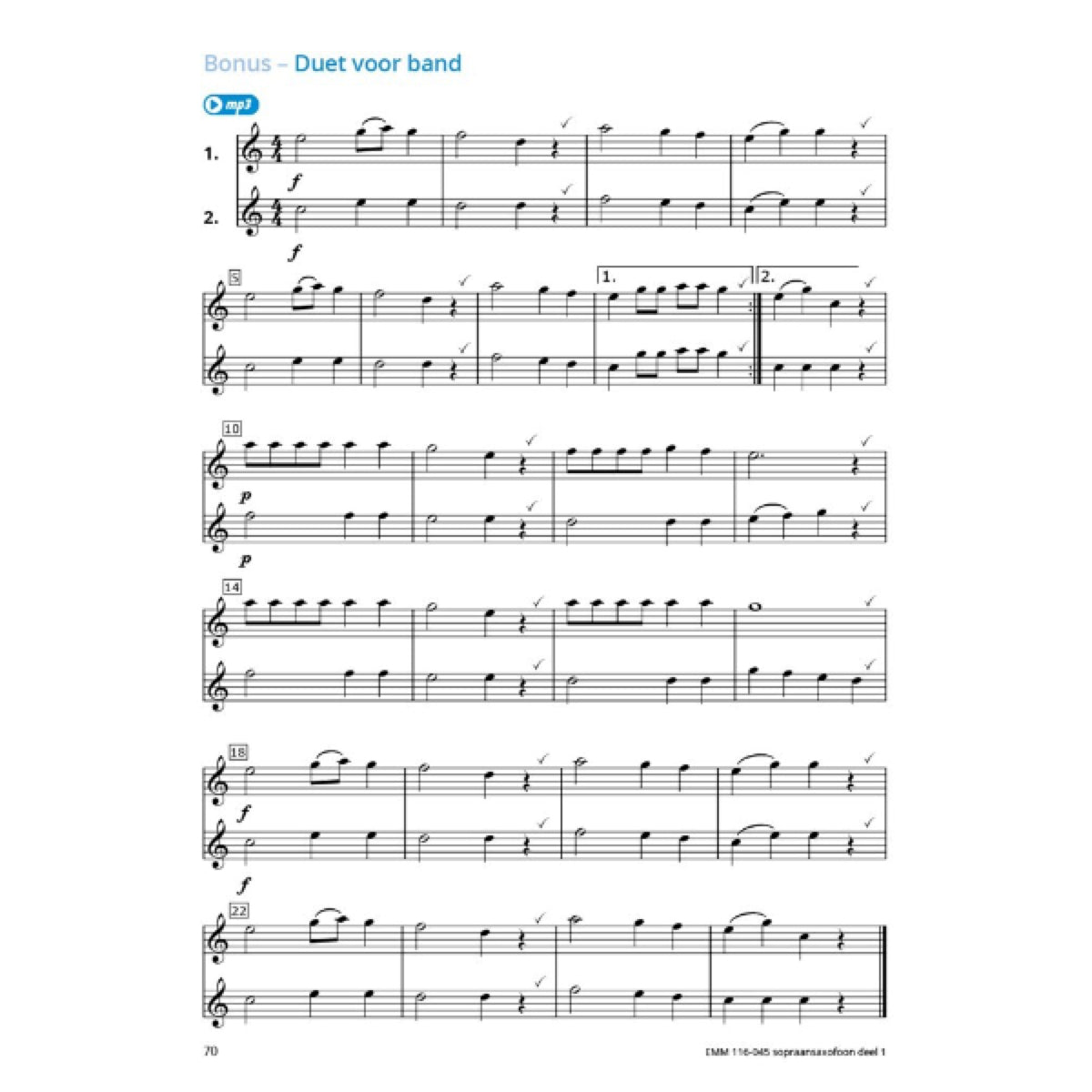 Samen Leren Samenspelen 1 sopraansax