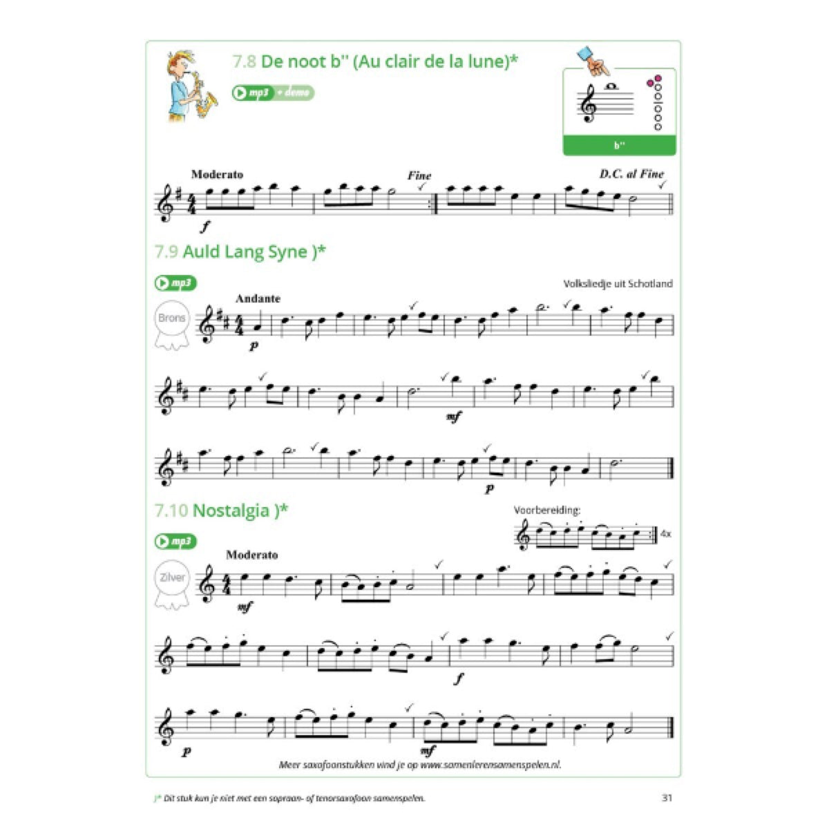 Samen Leren Samenspelen 2 altsax