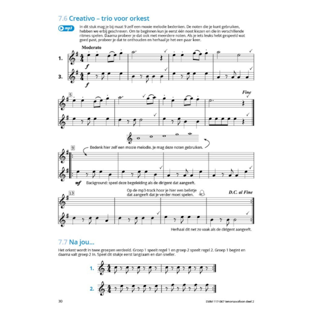 Samen Leren Samenspelen 2 tenorsax