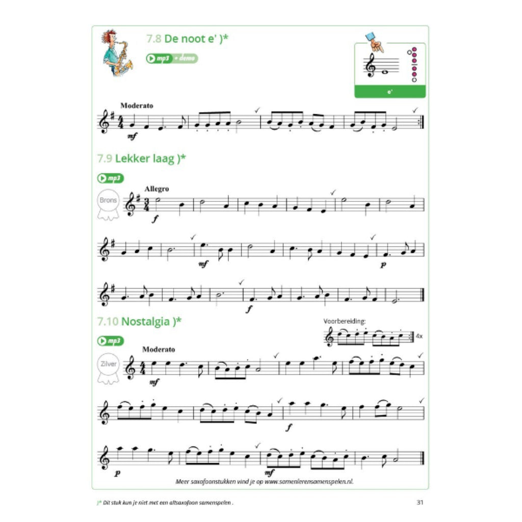 Samen Leren Samenspelen 2 tenorsax