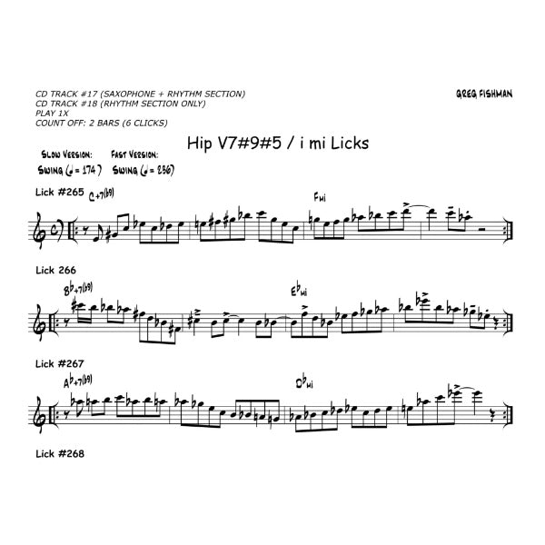 Greg Fishman: Hip Licks vol. 2