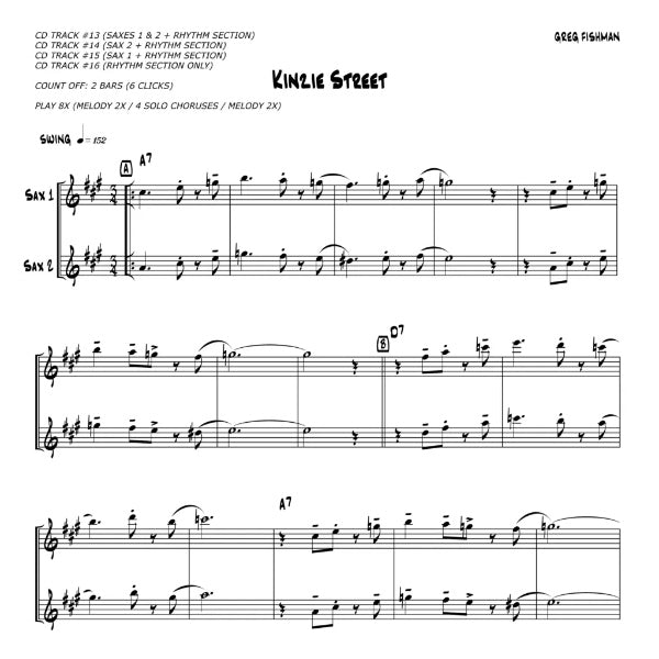 Greg Fishman: Jazz Saxophone Duets vol. 3