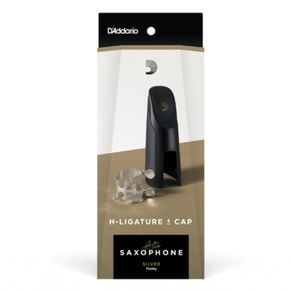 D'Addario H-ligature verzilverde altsax rietbinder