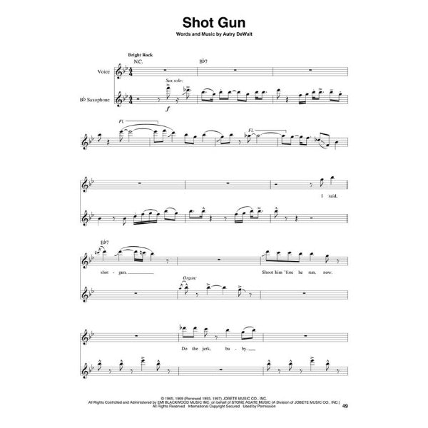 Saxophone Play-Along volume 2: R&B