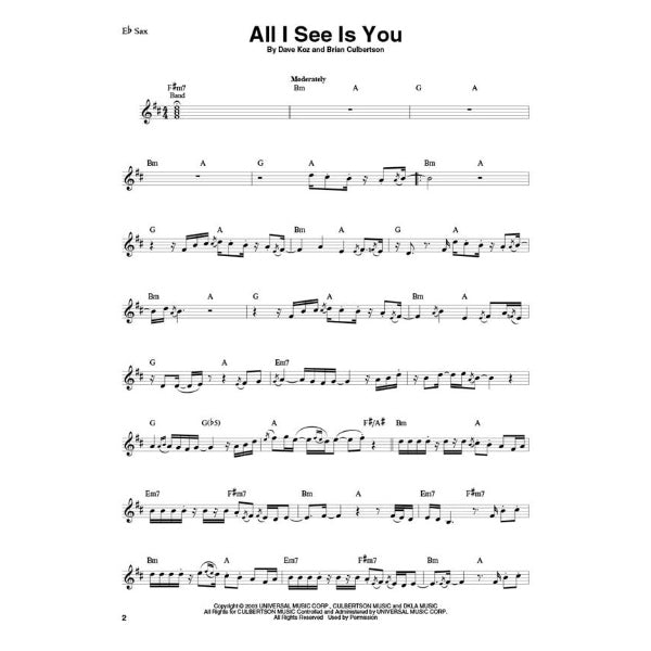 Saxophone Play-Along volume 6: Dave Koz