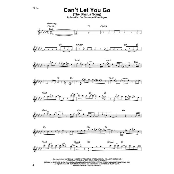 Saxophone Play-Along volume 6: Dave Koz