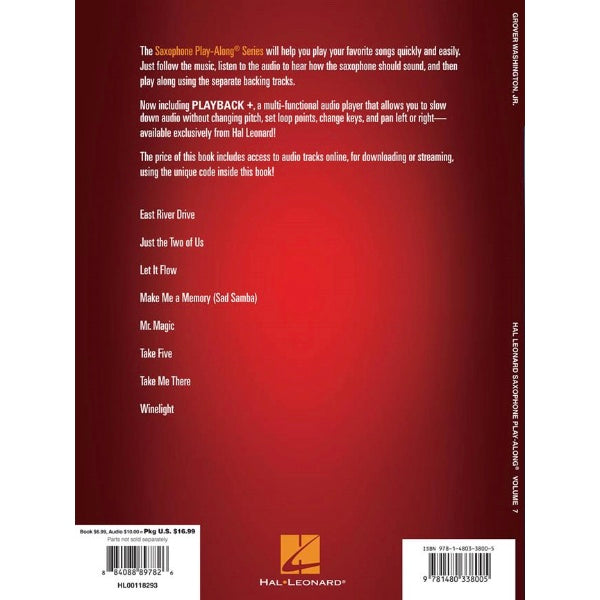 Saxophone Play-Along volume 7: Grover Washington