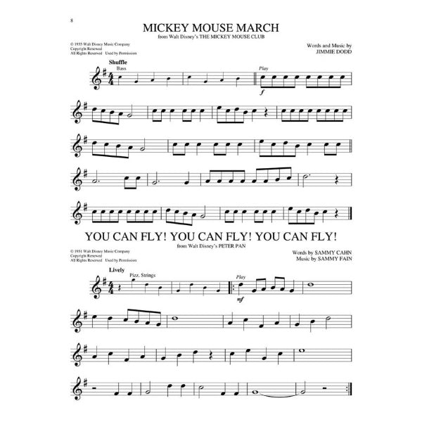 Easy Instrumental Play-Along: Disney altsax