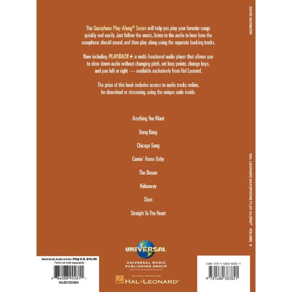 Saxophone Play-Along volume: 11 Jazz Icons