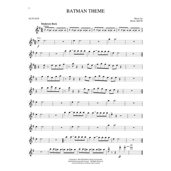 Instrumental Play-Along: Great Movie Themes altsax
