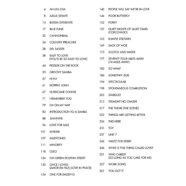 Cannonball Adderley Omnibook Eb