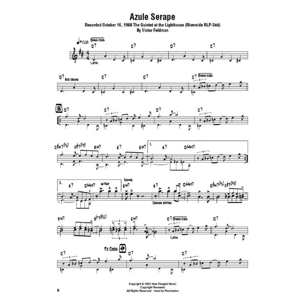 Cannonball Adderley Omnibook Eb