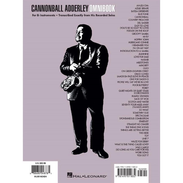 Cannonball Adderley Omnibook Eb