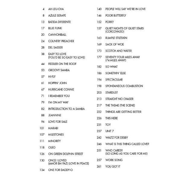 Cannonball Adderley Omnibook Bb