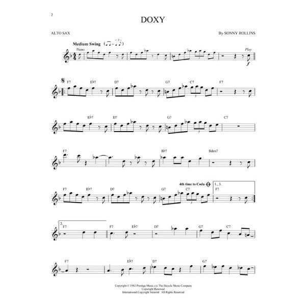 Instrumental Play-Along: Jazz Classics altsax