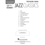 Instrumental Play-Along: Jazz Classics tenorsax