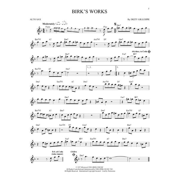 Instrumental Play-Along: Jazz Blues Favorites altsax