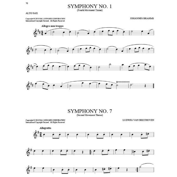 101 Classical Themes altsax