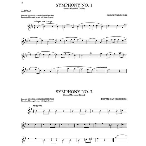 101 Classical Themes altsax