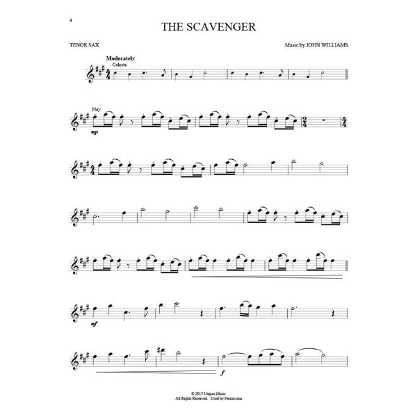 Instrumental Play-Along: Star Wars: The Force Awakens tenorsax