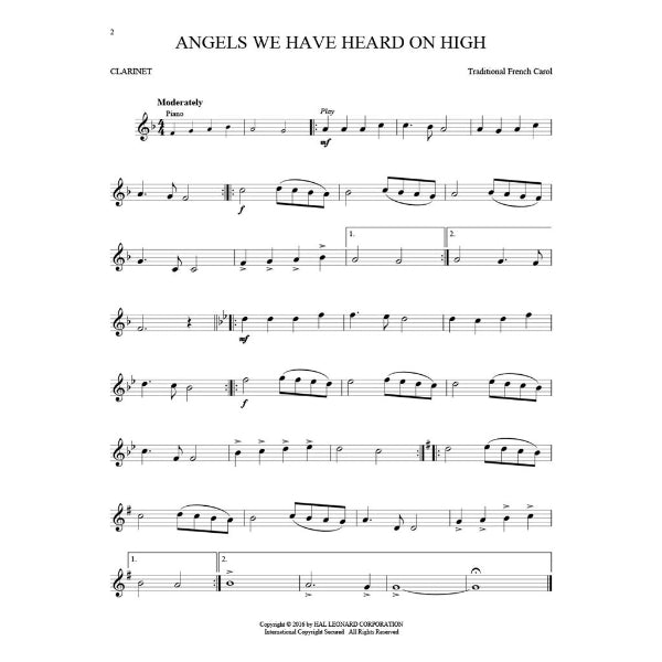 Instrumental Play-Along: Christmas Classics Bb klarinet