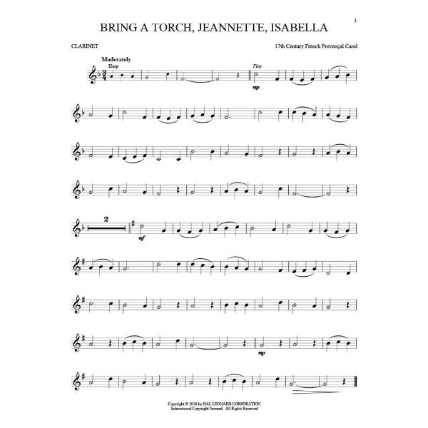 Instrumental Play-Along: Christmas Classics Bb klarinet