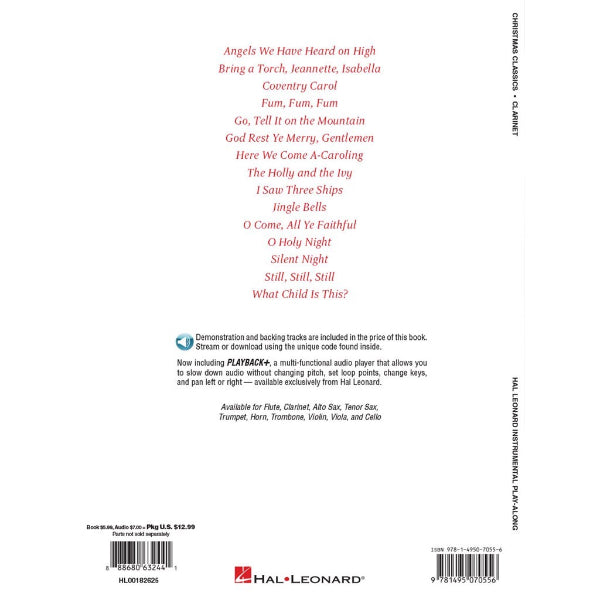 Instrumental Play-Along: Christmas Classics Bb klarinet
