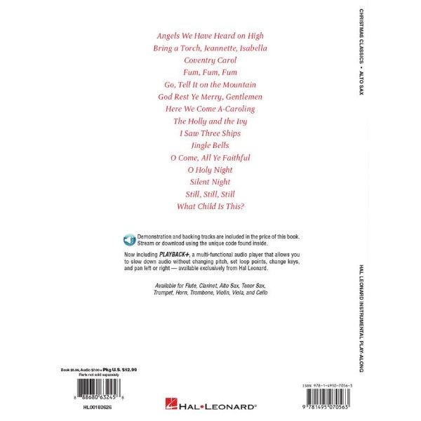 Instrumental Play-Along: Christmas Classics altsax