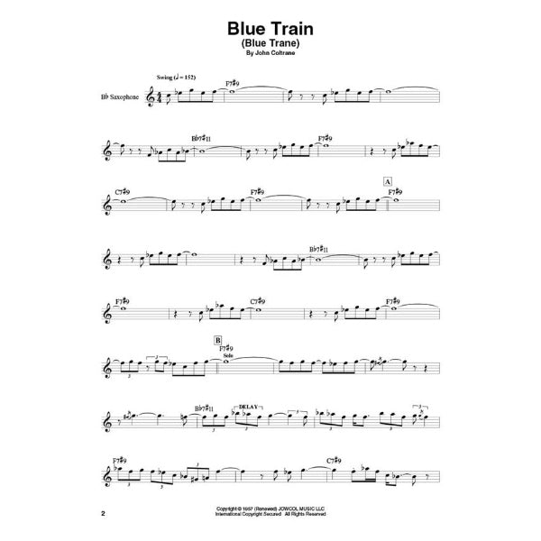 Saxophone Play-Along volume 10: John Coltrane