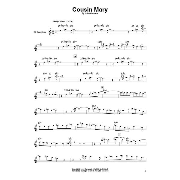 Saxophone Play-Along volume 10: John Coltrane