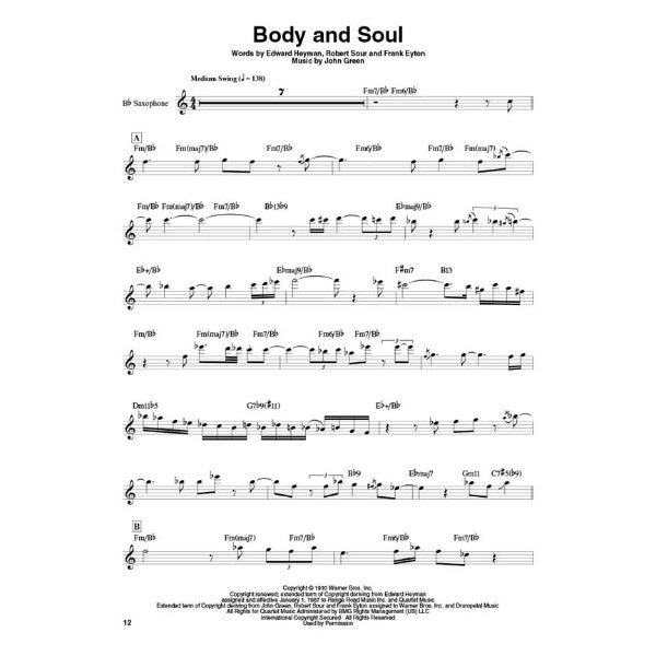 Saxophone Play-Along volume 10: John Coltrane