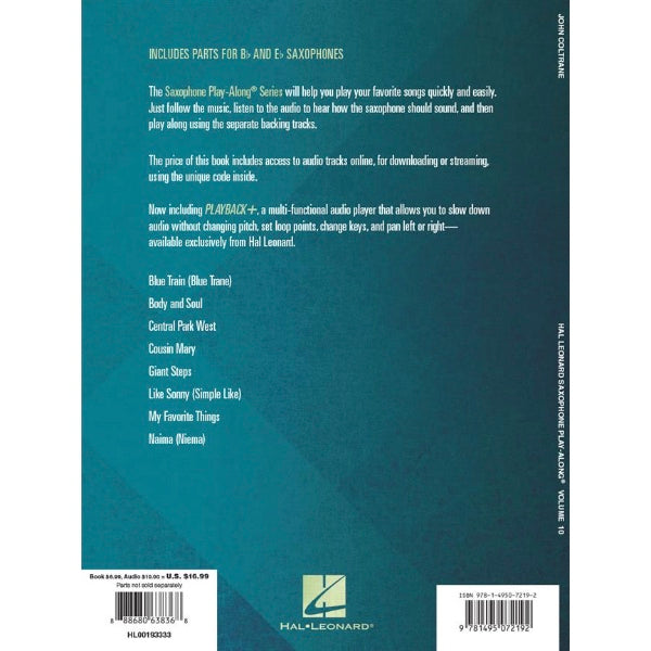 Saxophone Play-Along volume 10: John Coltrane