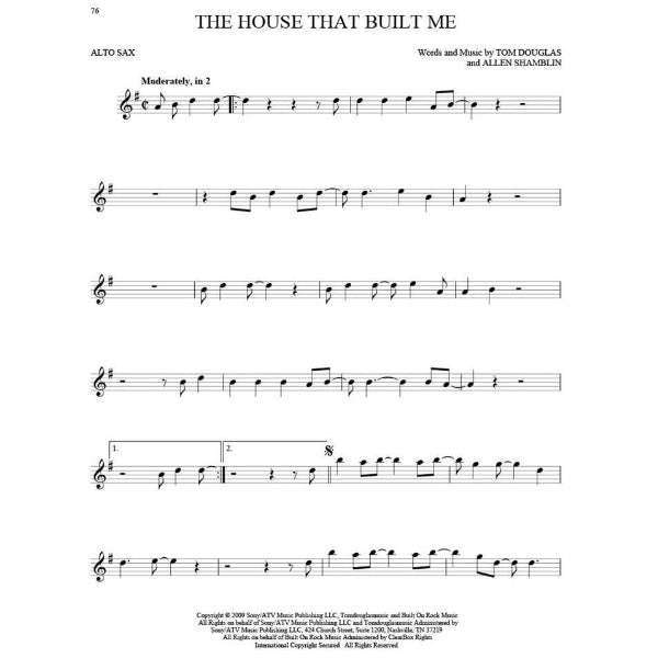 101 Hit Songs altsax