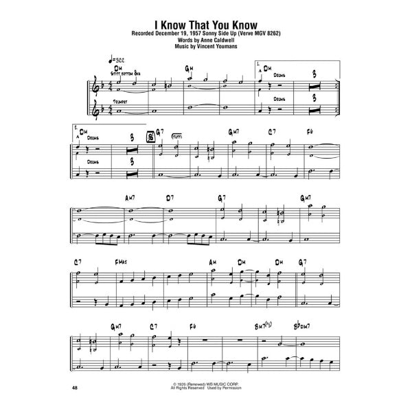 Sonny Rollins Omnibook Bb