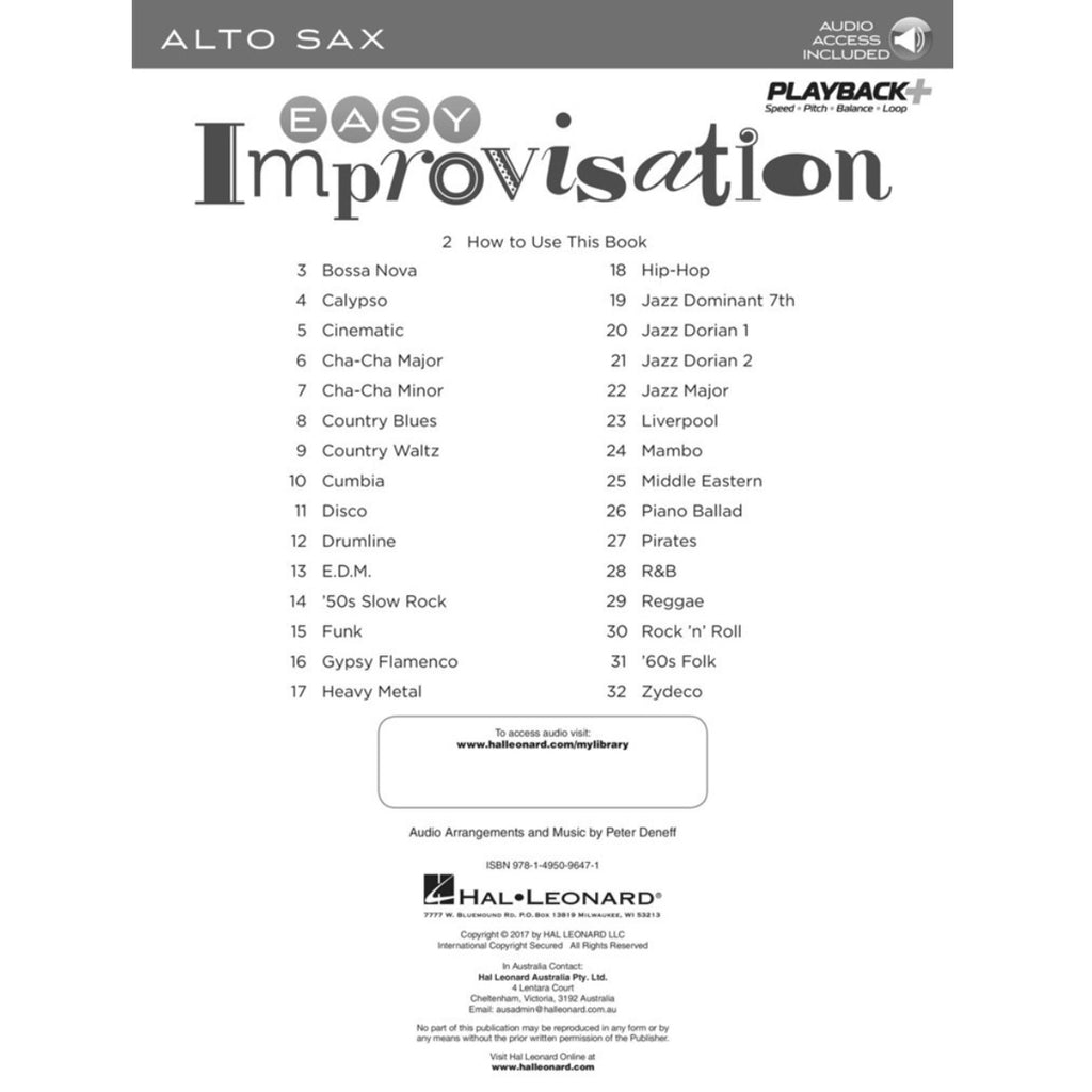 Easy Improvisation altsax