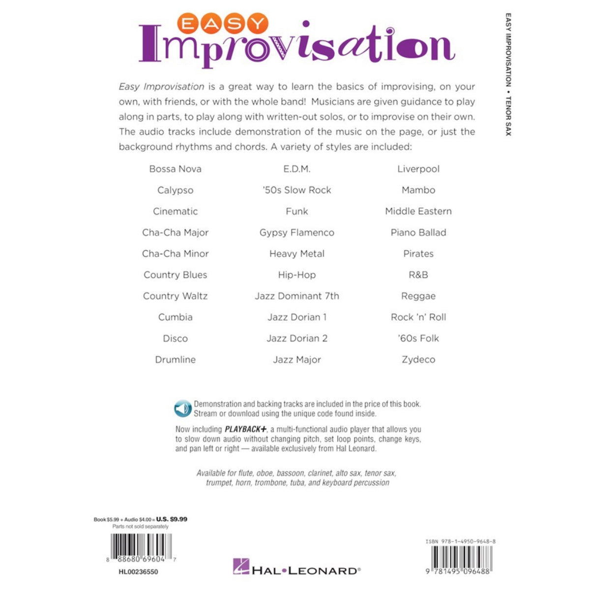 Easy Improvisation tenorsax