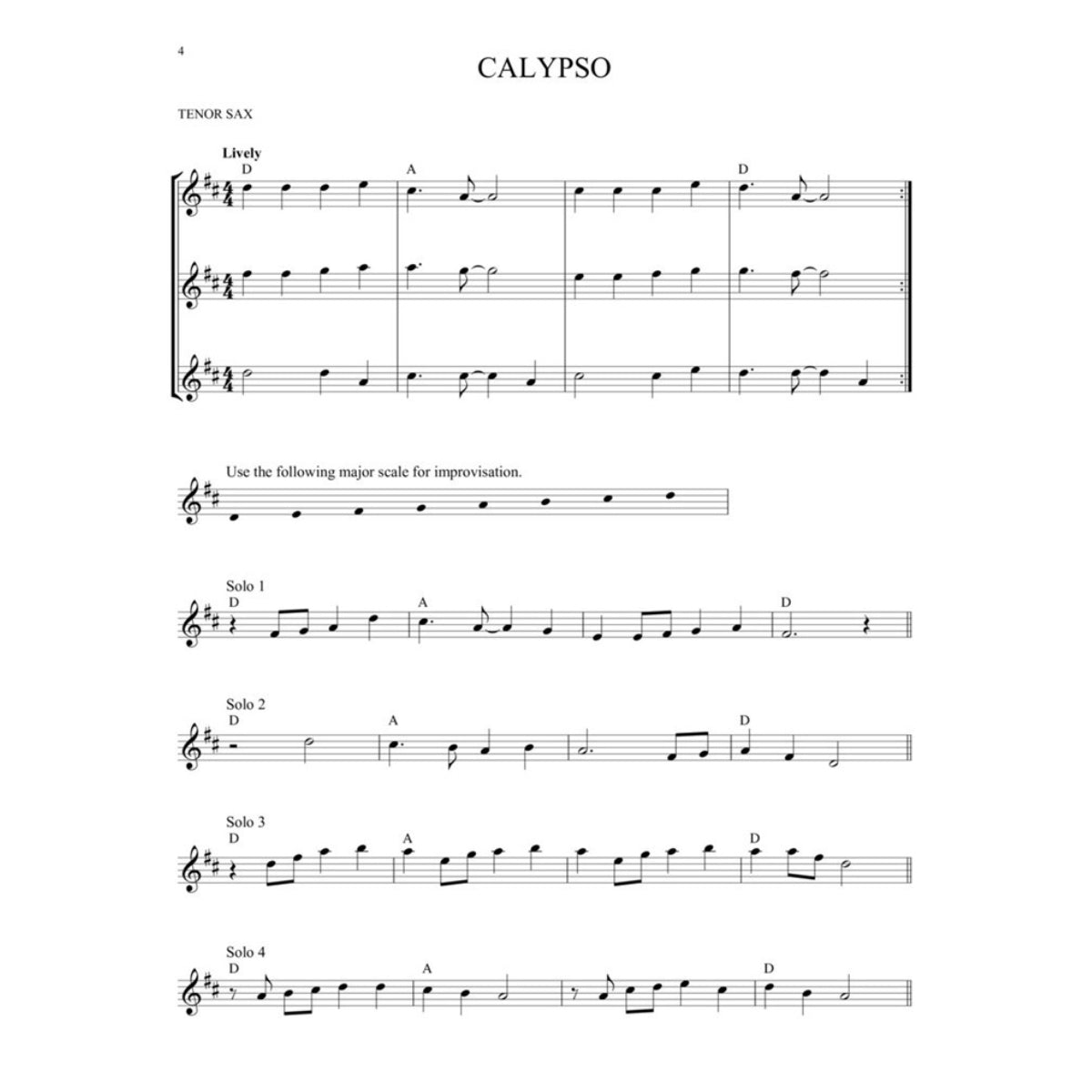 Easy Improvisation tenorsax