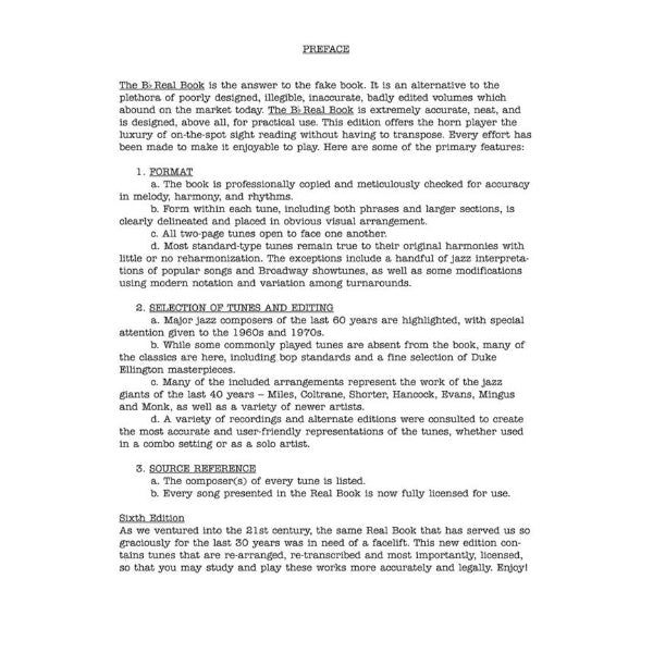 The Real Book - Volume I - Mini Edition (6th ed.) Bb