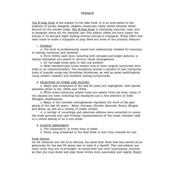 The Real Book - Volume I (6th ed.) Eb