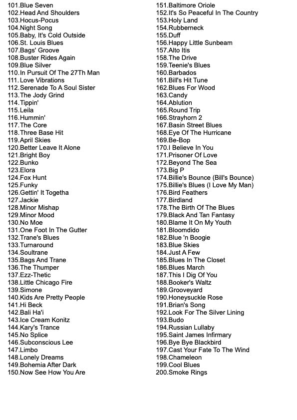 The Real Book - Volume II - Mini Edition (2nd ed.) Bb