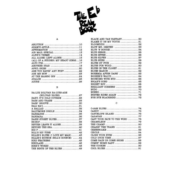 The Real Book - Volume II (2nd ed.) Eb